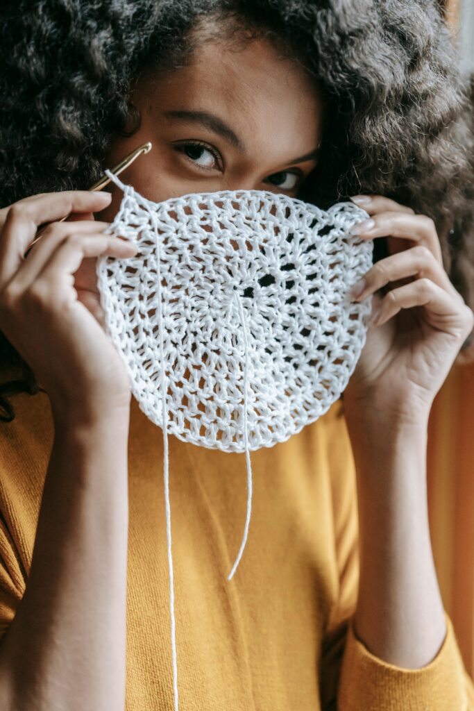 crochet white circle